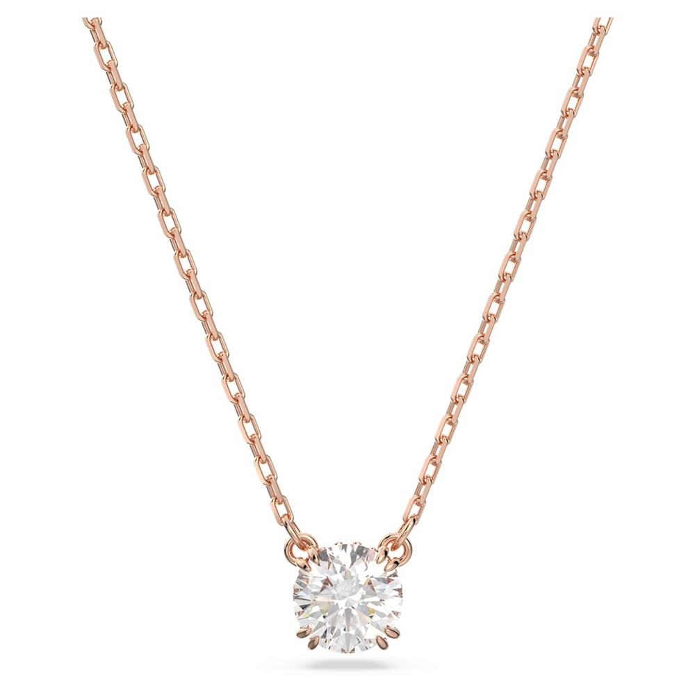 Nordstrom Stilla Round Cut Diamond Pendant Rose Gold Necklace